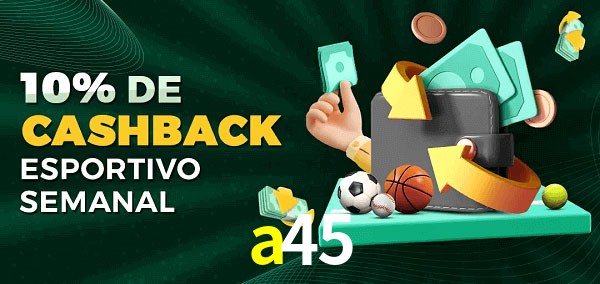 10% de bônus de cashback na a45